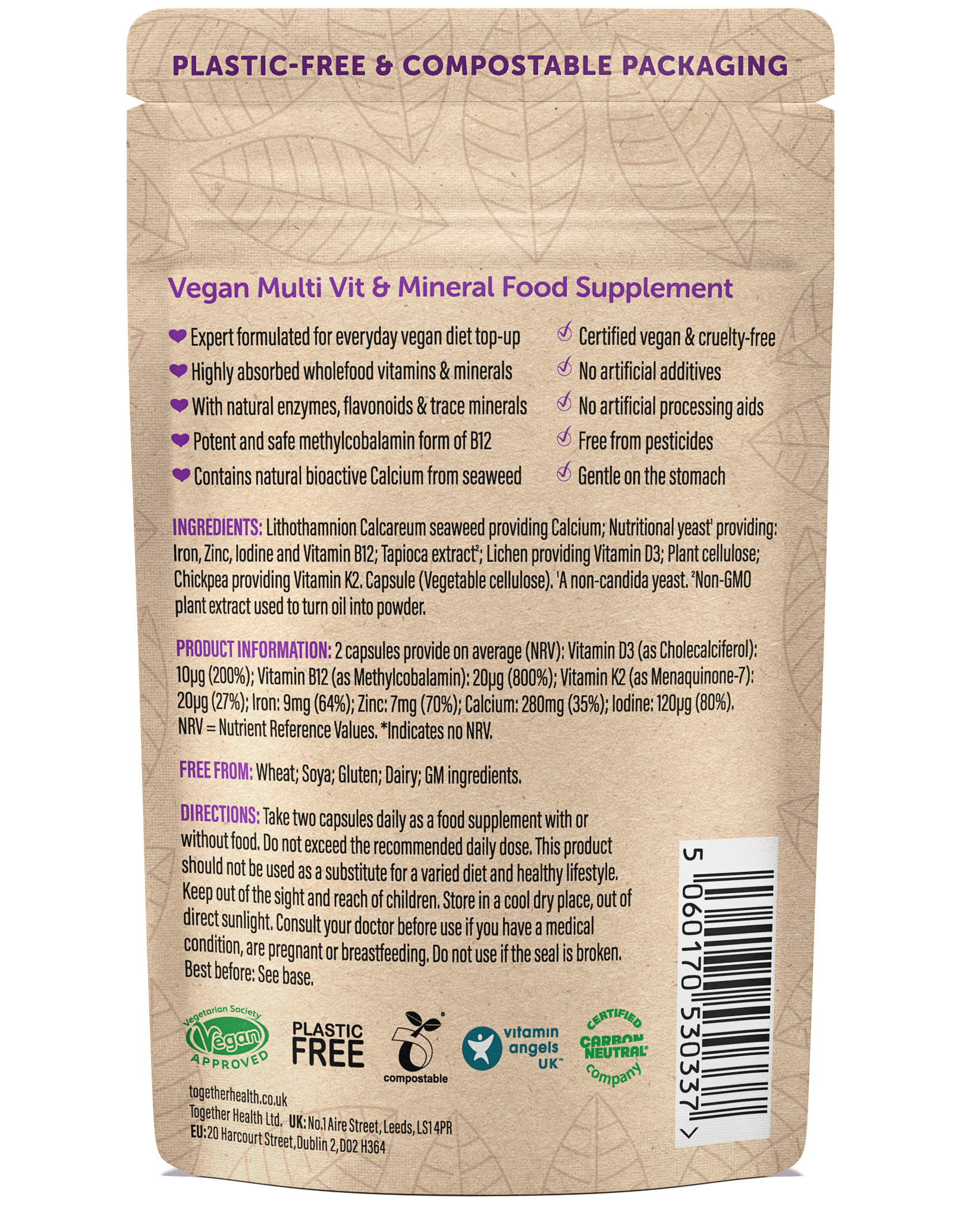 Vegan Multi – Vegan Supplement - 60 Capsules