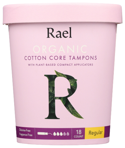 Organic Regular Cotton Tampons - 18 EA