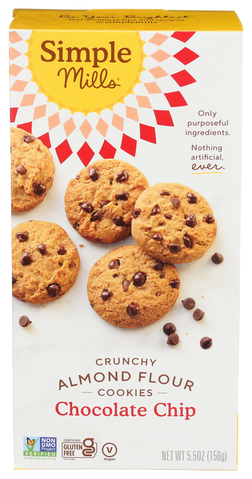 Simple Mills Chocolate Chip Cookies - 5.5 OZ