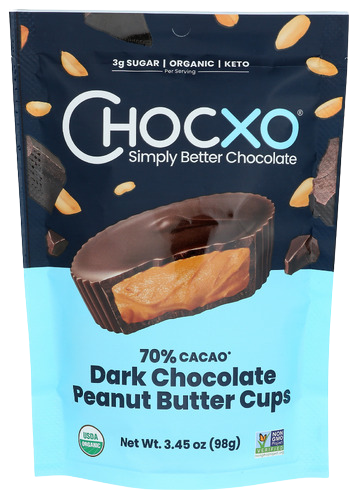 Dark Chocolate Peanut Butter Cups - 3.45 OZ