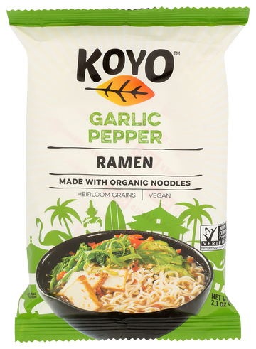 Koyo Garlic Pepper Ramen - 2 OZ