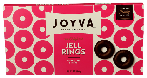 Joyva Chocolate Covered Raspberry Jell Rings - 9 OZ