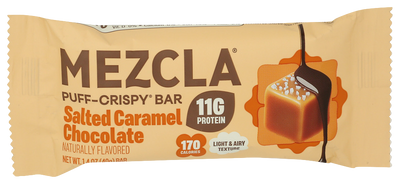 Mezcla Salted Caramel Chocolate Puff-Crispy Bar - 1.4 OZ