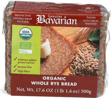 Bavarian Whole Rye Bread - 17.6 OZ