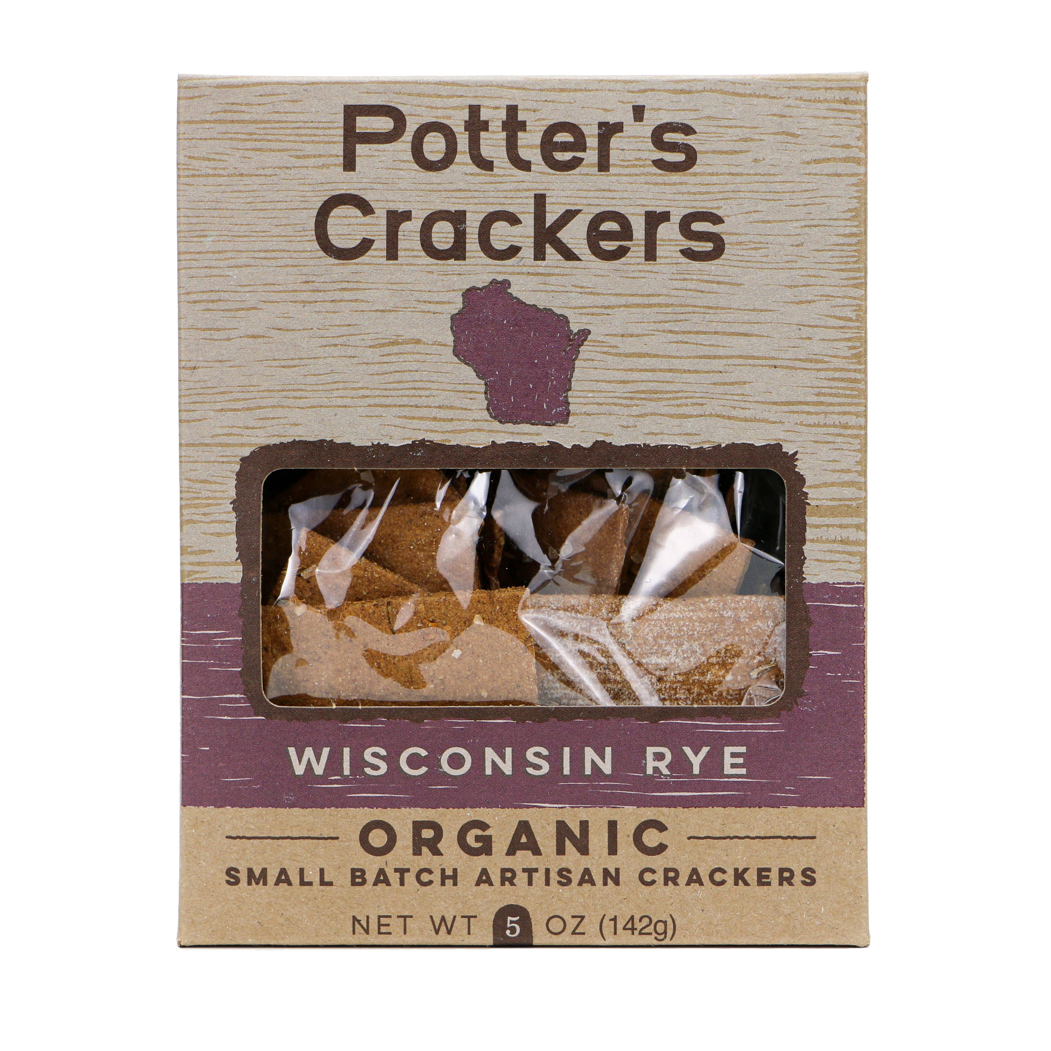 Potter's Crackers Organic Wisconsin Rye Crackers - 5 OZ