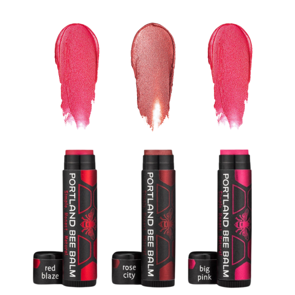 Tinted Lip Balm Assorted 3-Pack: Clean, Simple Ingredients