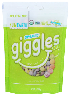 Organic Sour Candy Giggles - 5 OZ