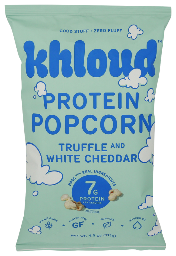 Khloud Truffle White Cheddar Protein Popcorn - 4 OZ