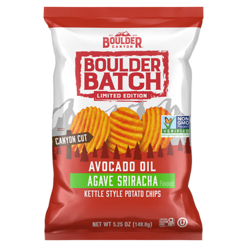 Boulder Canyon Agave Sriracha Kettle Potato Chips - 5.2 OZ