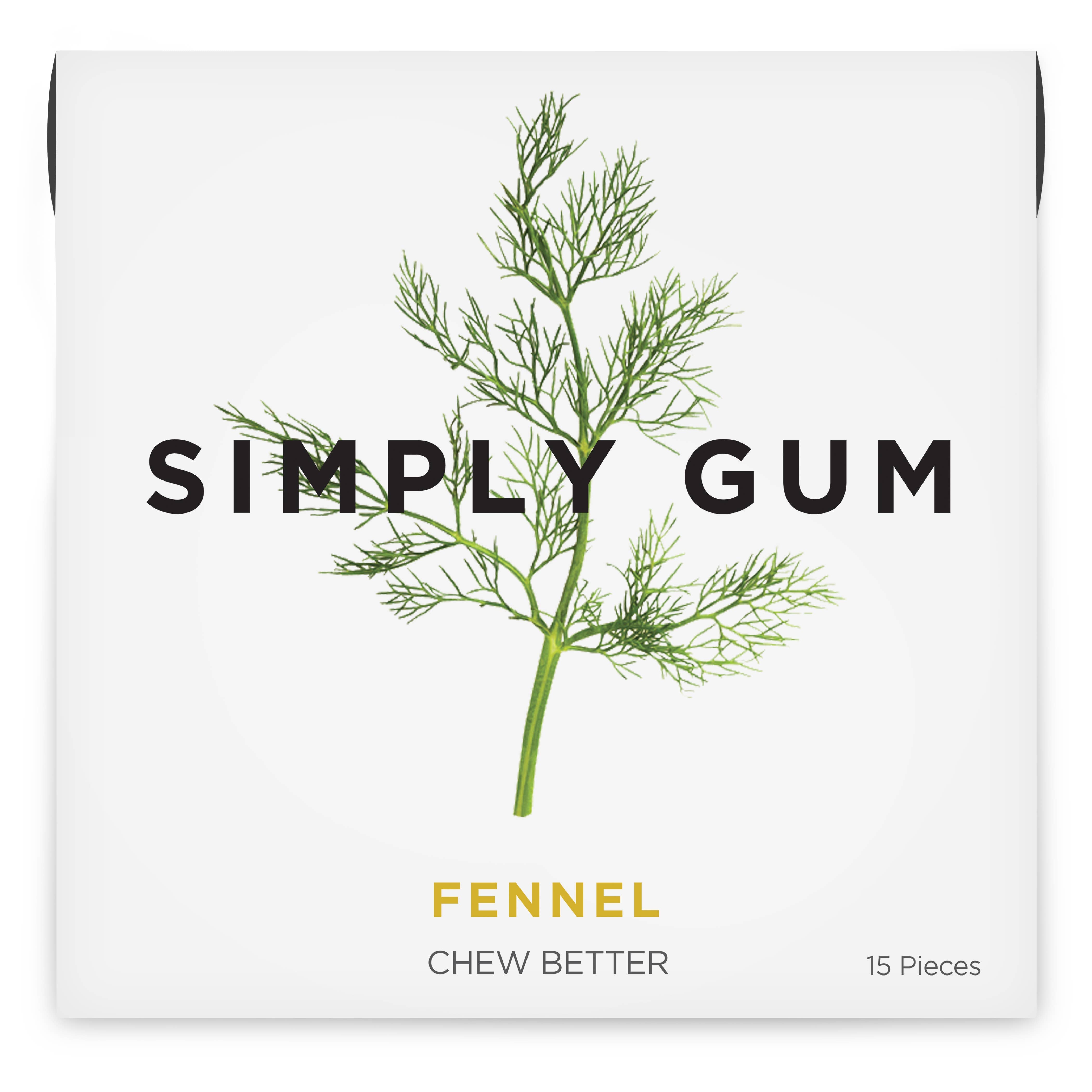 Fennel Natural Chewing Gum - 15 PC