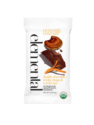Double Chocolate + Reishi, Chaga & Cordyceps Superfood Bar - 1.8 OZ