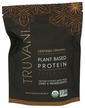 Truvani Plant Based Chocolate Protein Powder - 11.82 OZ