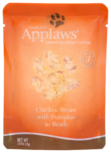 Chicken & Pumpkin  Cat Food Pouch - 2.47 OZ