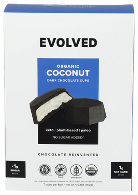 Organic Coconut Dark Chocolate Cups - 4.93 OZ