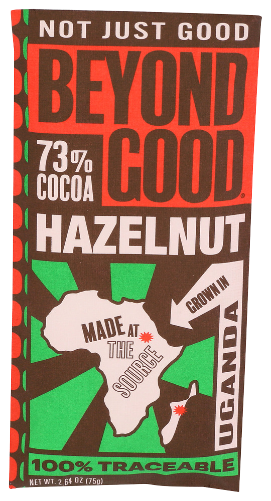 Beyond Good 73% Hazelnut Bar - 2.64 OZ
