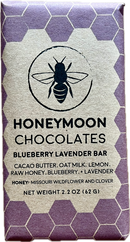 Honeymoon Chocolates Blueberry Lavender Bar - 2.2 OZ-1