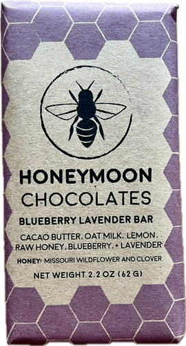 Honeymoon Chocolates Blueberry Lavender Bar - 2.2 OZ
