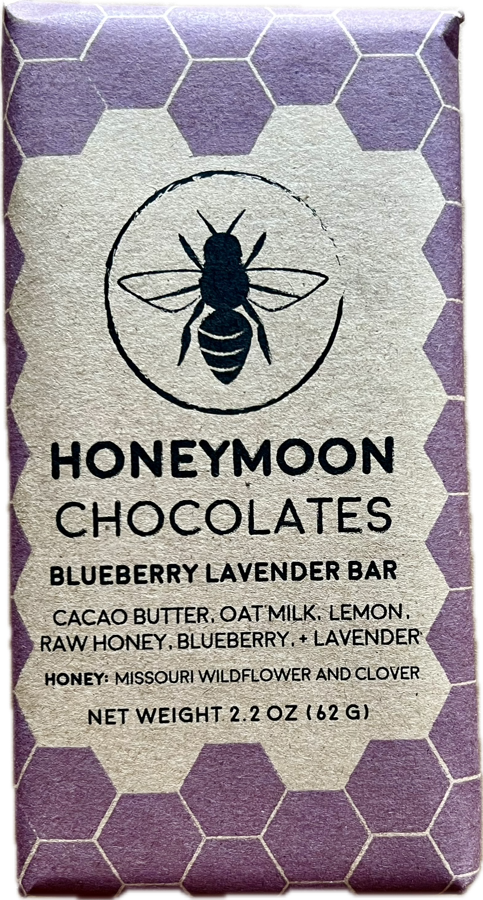 Honeymoon Chocolates Blueberry Lavender Bar - 2.2 OZ