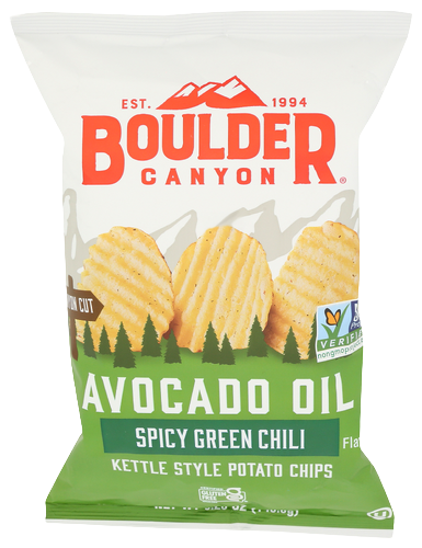 Boulder Canyon Spicy Green Chili Chips - 5.25 OZ