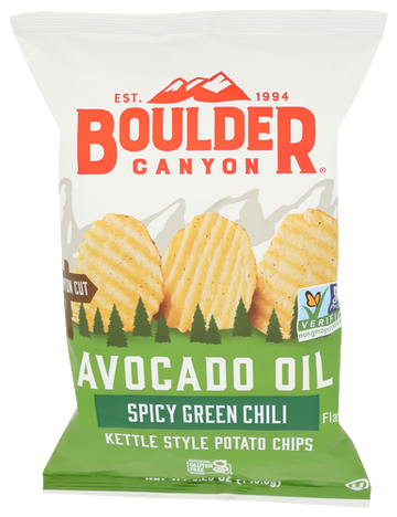 Boulder Canyon Spicy Green Chili Chips - 5.25 OZ