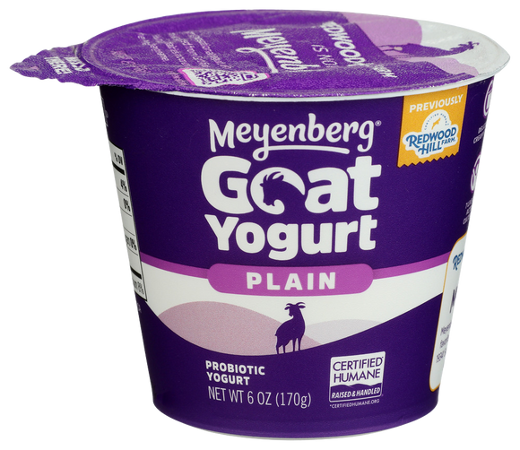 Meyenberg Whole Milk Plain Yogurt - 6 OZ