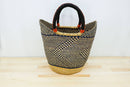 Large Multicolor Tote Basket Bag-2