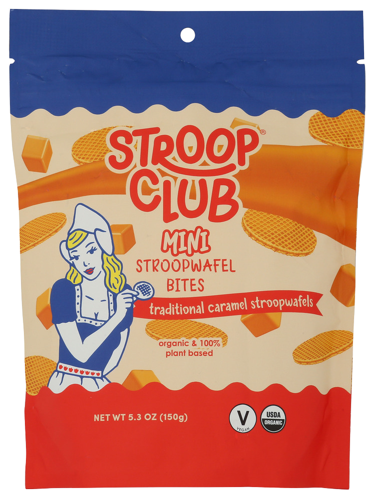 Stroop Club Mini Caramel Stroopwafel Bites - 5.3 OZ | Juneau Natural