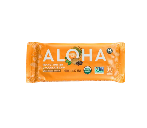 ALOHA Organic Peanut Butter Chocolate Chip Protein Bar - 1.98 OZ