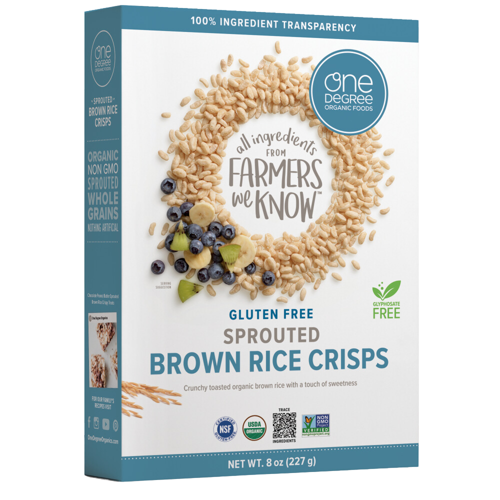 Organic Sprouted Brown Rice Crisps Cereal - 8 OZ