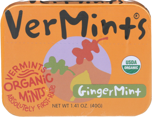 Vermints Organic Gingermint Mints - 1.41 OZ