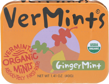 Vermints Organic Gingermint Mints - 1.41 OZ