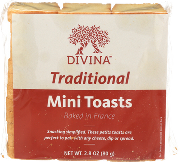 Divina Traditional Mini Toasts - 2.82 OZ
