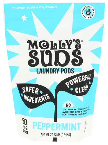 Molly's Suds Peppermint Laundry Pods - 60 CT