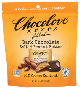Chocolove Dark Chocolate Salted Peanut Butter Pouch - 3.5 OZ