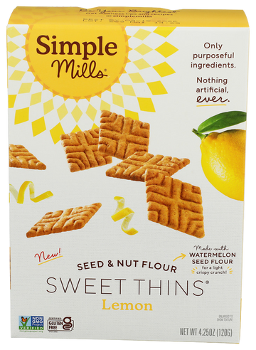 Simple Mills Lemon Sweet Thins - 4.25 OZ