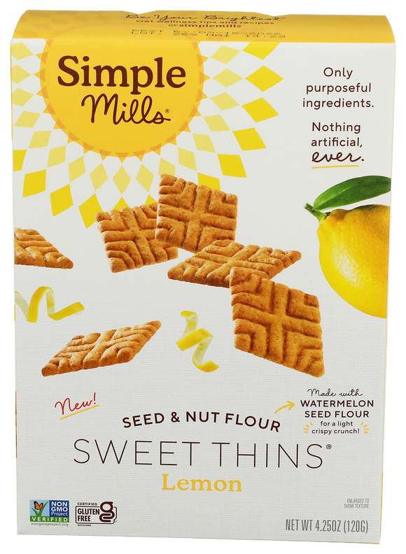 Simple Mills Lemon Sweet Thins - 4.25 OZ