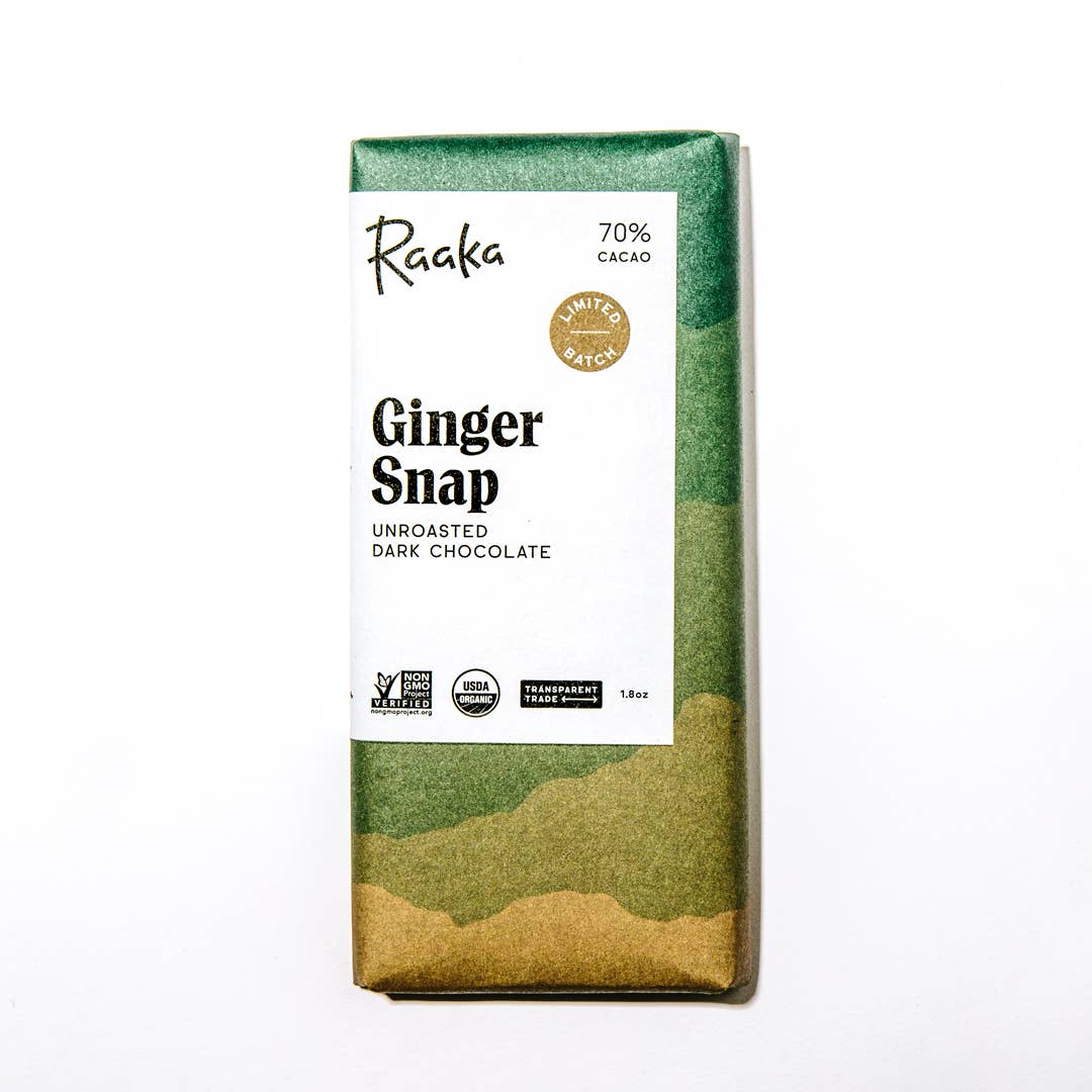 70% Ginger Snap Chocolate - 1.8 OZ