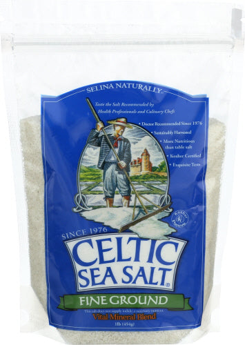 Fine Ground Celtic Sea Salt - 1 LB | Juneau Natural