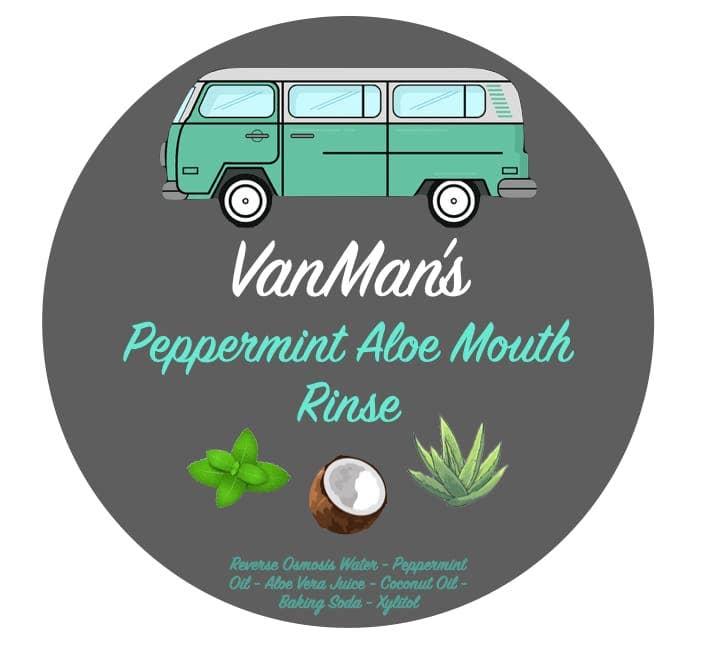 VanMan's Peppermint Aloe Mouth Rinse - 8 OZ