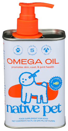 Native Pet Omega Oil Dog Supplement - 10 FO
