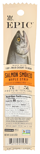 Smoked Maple Salmon Fillet Strip - 0.8 OZ