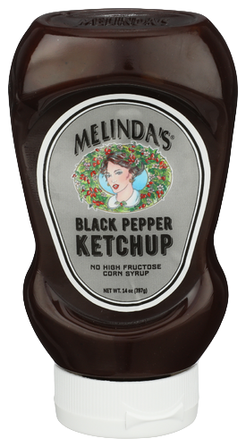 Melindas Black Pepper Ketchup - 14 OZ