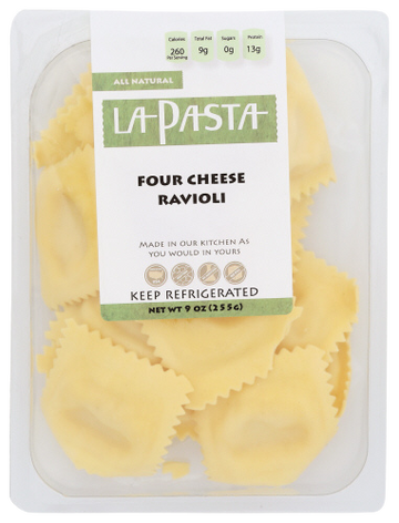 La Pasta Four Cheese Ravioli - 9 OZ
