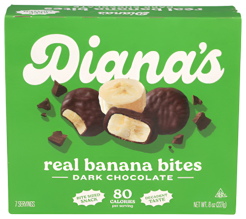 Dark Chocolate Banana Bites - 8 OZ