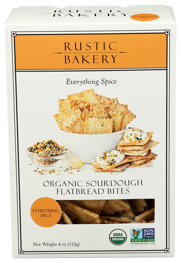 Rustic Bakery Everything Flatbread Bites - 4 OZ