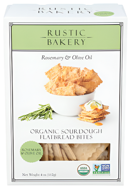Organic Rosemary & Oil Flatbread Bites - 4 OZ