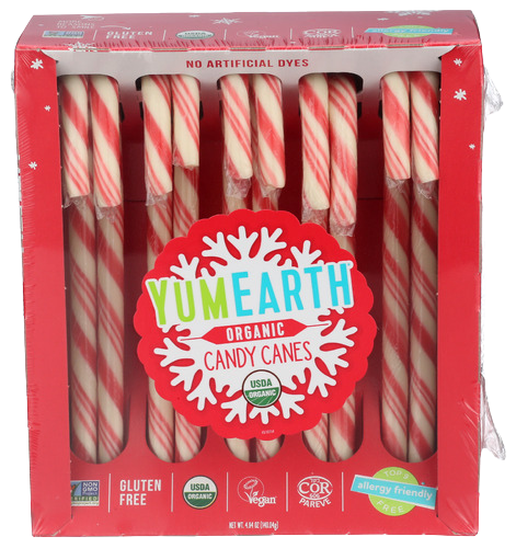 Yumearth Organic Candy Canes - 4.94 OZ