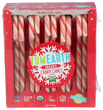 Yumearth Organic Candy Canes - 4.94 OZ
