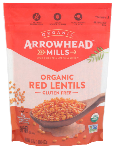 Organic Red Lentils - 16 OZ