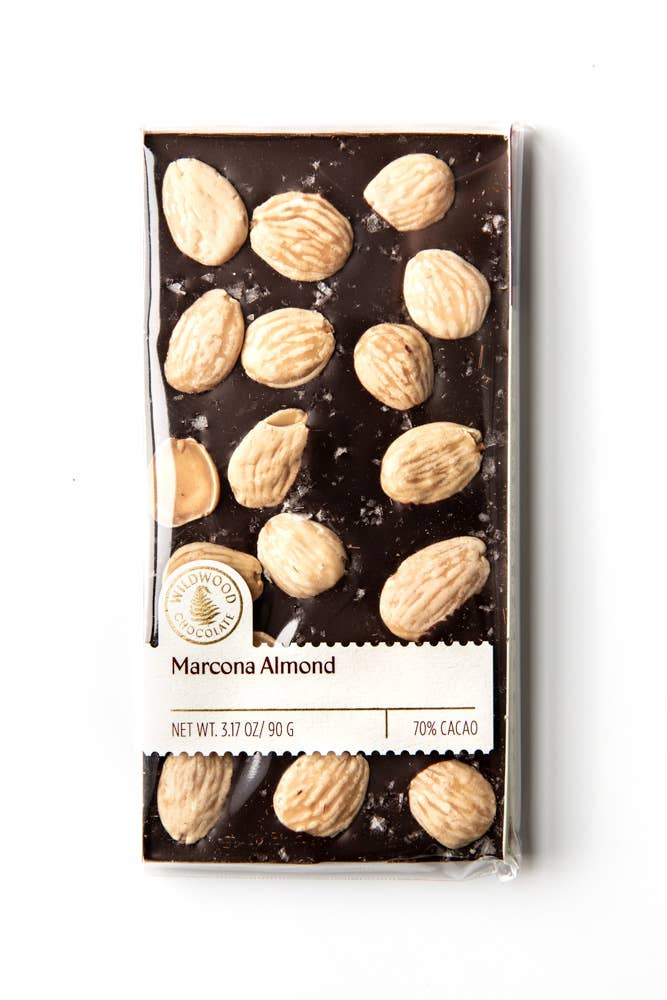 Wildwood Marcona Almond Chocolate Bar - 3.17 OZ